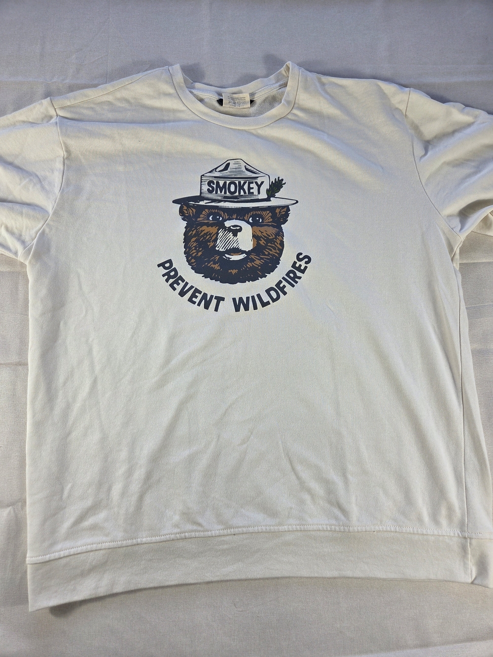 Landmark Project Smokey Bear Prevent Wildfires Crewneck Sweatshirt 2X Unisex